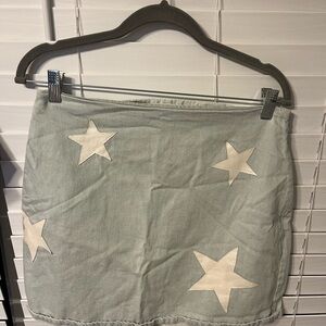 Star Denim Skirt